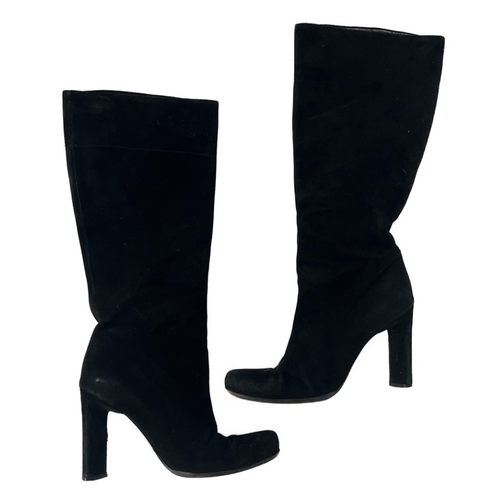 Prada Black Heeled Boots